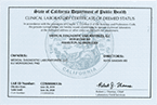 Clinical Laboratory Permit